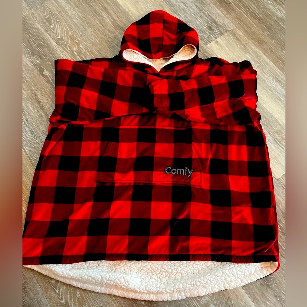 The Comfy Buffalo Plaid Sherpa youth